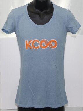 KCCO Ocean Waves Chive Tees Keep Calm & Chive On ScoopNeck T Shirt Womens Medium